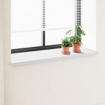 vidaXL Raamsokkel Wit 140 x 50 x 4,5 cm PVC, Verzenden, Nieuw
