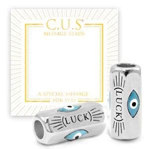 1 x C.U.S® Sieraden message beads luck & evil eye Antie.., Ophalen of Verzenden, Nieuw, Kraal