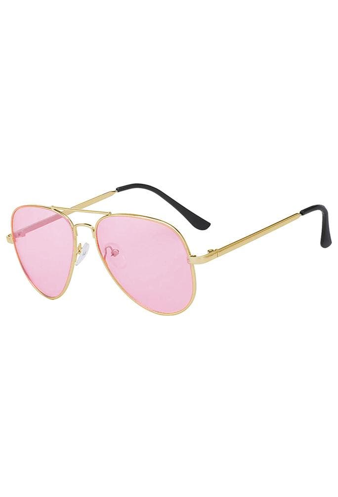 KIMU® Bril Avator Heren Goud Montuur Roze Glazen Gouden Pilo, Sieraden, Tassen en Uiterlijk, Zonnebrillen en Brillen | Heren, Roze