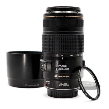 Canon EF 70-300mm f/4-5.6 IS USM met zonnekap #PRO TELE |, Nieuw