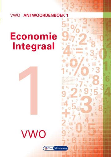 Economie integraal vwo Antwoordenboek 1 9789462871441, Zo goed als nieuw