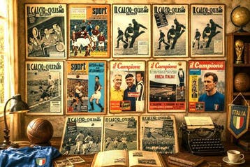 Lot 13 Italiaanse sporttijdschriften uit de jaren 1950-1961, Verzamelen, Nieuw