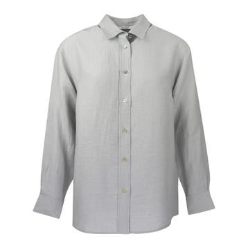 Graumann • grijze linnen blouse Lue • S, Graumann, Verzenden, Nieuw, Maat 36 (S)