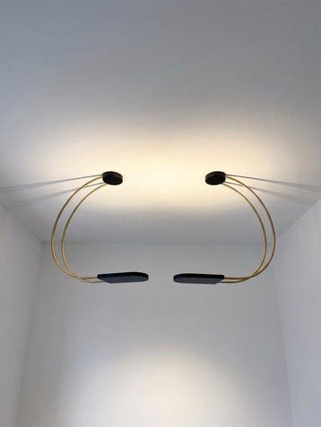Bruno Gecchelin - Plafondlamp - Messing, Metaal, Aluminium -