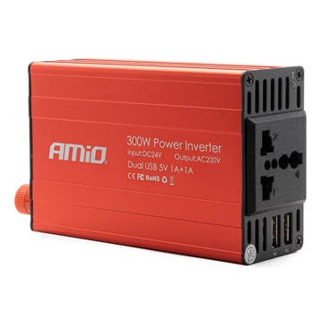 Omvormer 24V/230V 300W/600W 2xUSB PI04, Verzenden, Nieuw
