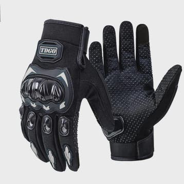 Ademende Motorhandschoenen Zomer Volledige Vinger - Leer & B, Motoren