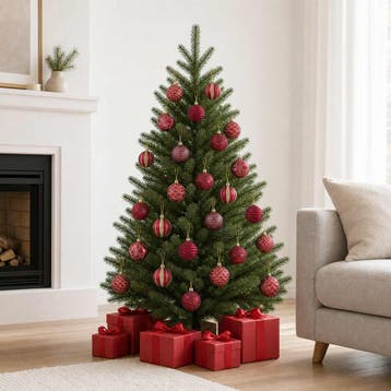 vidaXL Kerstballen set 36 st Wijnrood 6 cm Polystyreen, Diversen, Verzenden, Nieuw