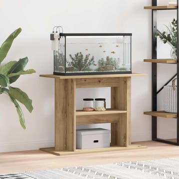 vidaXL Aquariumstandaard Artisan Eikenhout 80x35x60 cm, Verzenden, Nieuw