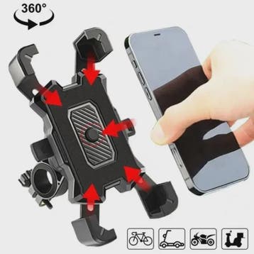 360° Roteerbare Telefoonhouder voor Fiets, Motor & Scooter -