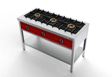 Unni-cooking | Pannenkoek Kookfornuis 3x8kw | Gas | 1290x600, Ophalen of Verzenden, Nieuw in verpakking