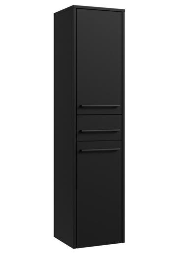 Badkamerkast Florence 30 x 35 x 130 cm - Zwart Mat, Huis en Inrichting, Badkamer | Badkamermeubels, Verzenden, Nieuw, (Half)hoge kast