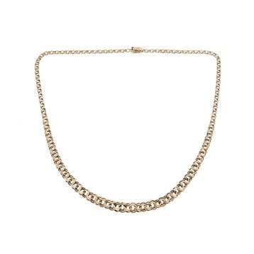 8 karaat roségekleurde Prince of Wales schakelcollier, Ophalen of Verzenden, Gebruikt, Goud, Goud