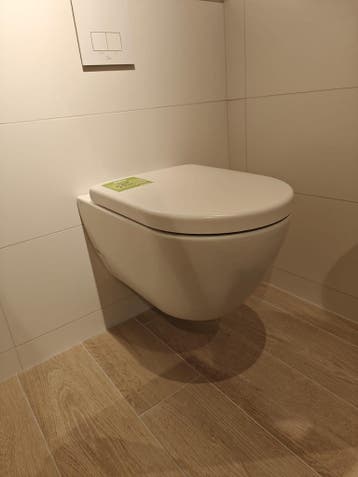 Wandcloset mat wit hangend toilet - 0023, Doe-het-zelf en Verbouw, Sanitair, Ophalen, Nieuw, Toilet
