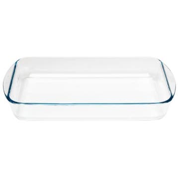 Rechthoekig glazen ovenschaal, 350x230mm, Verzenden