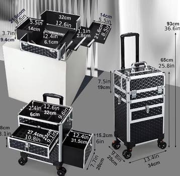 Make-up Trolley met Wielen en Laden Professioneel, Verzenden, Nieuw