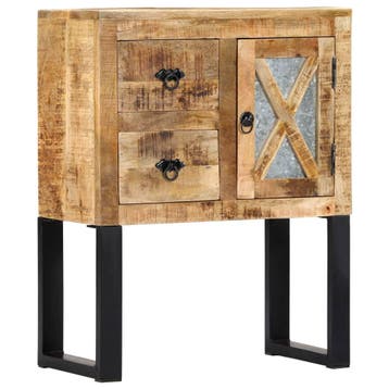 vidaXL Dressoir 60x30x76 cm massief mangohout, Verzenden, Nieuw, 50 tot 100 cm, 25 tot 50 cm