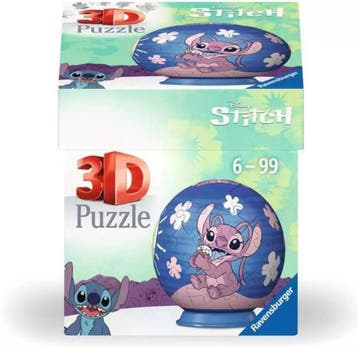 Disney Stitch Angel with Ice 3D Puzzelbal (55 stukjes) |, Hobby en Vrije tijd, Verzenden, Nieuw