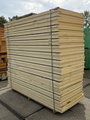 B-keus PIR met houten lip | 140 & 160 mm | 15 stuks | 1000 x, Ophalen, Dakisolatie, 12 cm of meer, Nieuw