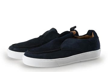 Manfield Loafers in maat 41 Blauw, Loafers, Manfield, Zo goed als nieuw, Verzenden