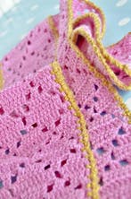 Filet gehaakt sjaaltje  Haakpatroon, Hobby en Vrije tijd, Breien en Haken, Ophalen of Verzenden, Nieuw, Breien of Haken, Wol of Garen