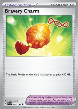 Bravery charm 173/193 reverse holo Paldea evolved, Hobby en Vrije tijd, Verzamelkaartspellen | Pokémon, Losse kaart, Nieuw, Foil