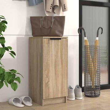 vidaXL Schoenenkast 30x35x70 cm bewerkt hout sonoma, Verzenden, Nieuw