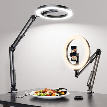 Streaming Ringlamp - Aluminium | 53% Korting | Nu!, Ophalen of Verzenden, Nieuw, Lamp of Flitsset