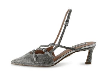 Steve Madden Slingbacks in maat 39 Zilver, Overige kleuren, Verzenden, Steve Madden, Zo goed als nieuw