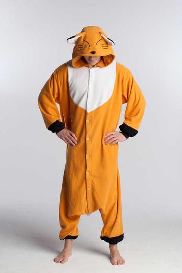 KIMU® Onesie Vos Pak XS-S of 152-158 Vossenpak Kostuum Bruin, Carnaval, Nieuw, Ophalen of Verzenden, Kleding