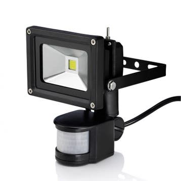 10W LED / PIR schijnwerper Koud Wit, Ophalen of Verzenden, Nieuw