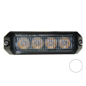 LED flitser 4-voudig compact Wit, Ophalen of Verzenden, Nieuw