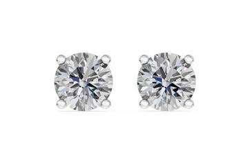 Oorbellen - 14 karaat Witgoud - 4.13ct. tw. Diamant, Nieuw