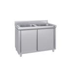 GGM Gastro | Spoelkast ECO - RVS - 1000x700mm - met 2 |, Verzenden, Nieuw in verpakking, RVS Meubilair