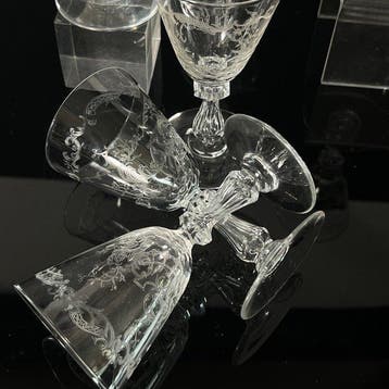 Val Saint Lambert - Drinkservies (6) - Louis XV zuurgeëtste