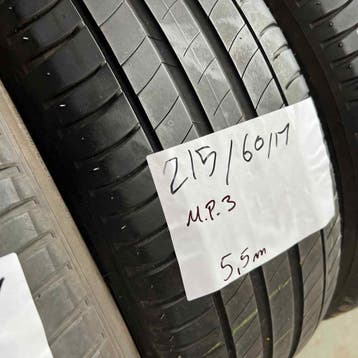 2 x Michelin Primacy 3 215-60-17 Zomerbanden 5,5mm, 17 inch, Ophalen of Verzenden, Band(en), Personenwagen