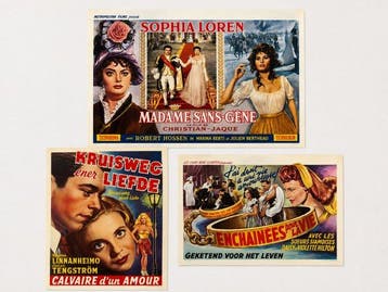 Sophia Loren – Vintage Belgische filmposters - 3 originele, Nieuw