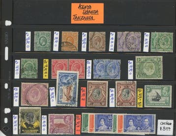 Kenia - COTE +1000 - Kenya / Uganda / Tanganika - Uitgegeven, Gestempeld