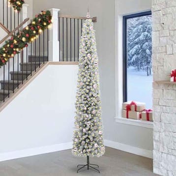 vidaXL Kunstkerstboom Groen 270 cm PVC en Staal en Kunststof, Diversen, Verzenden, Nieuw