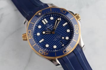 Omega Seamaster prof. - staal/geelgoud - volledige set 2023, Gebruikt, Staal, Polshorloge, Kunststof