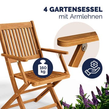 Tuinzitgroep Sydney Comfort 5-delig acaciahout FSC®-gecer.., Verzenden, Nieuw