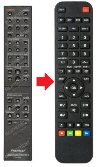 Pioneer AXD7644 afstandsbediening - Geschikt voor : A-10 ..., Verzenden, Nieuw