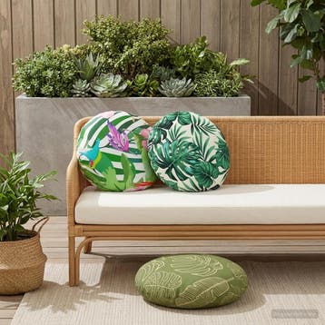 vidaXL Kussensloop 6 pcs HEERLEN Meerkleurig Ø 60 cm, Verzenden, Nieuw, Meerkleurig