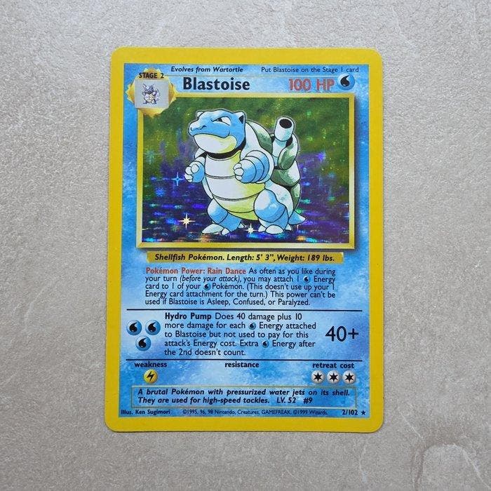 Pokémon - 1 Card - Blastoise 2/102 Foil - Various sets, Hobby en Vrije tijd, Verzamelkaartspellen | Pokémon