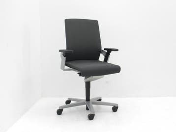 Bureaustoel Wilkhahn 174/7 - netwave antraciet - 5-poots alu, Ophalen of Verzenden, Gebruikt