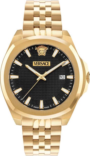 Versace VEKKA0725 Versace Luxury heren horloge 42 mm, Overige merken, Staal, Verzenden, Polshorloge