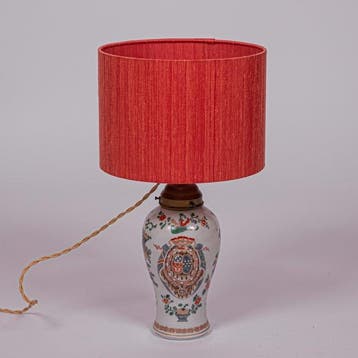 Lamp - Porselein, Zijde - Edme Samson et Cie, Paris