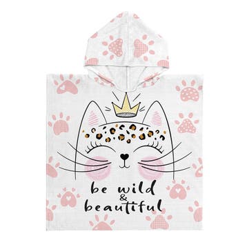 Kinderponcho Miss Kitty, Verzenden, Nieuw