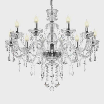 Luxe 10-Lichts K9 Kristallen Kroonluchter - Elegant en Moder, Verzenden, Nieuw