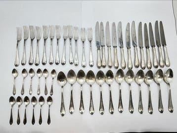 Bestekset - .800 zilver, Antiek en Kunst