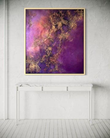 Tetiana Liakhovchuk - Purple Nebula, textured